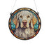 English Setter Stained Glass Effect Suncatcher